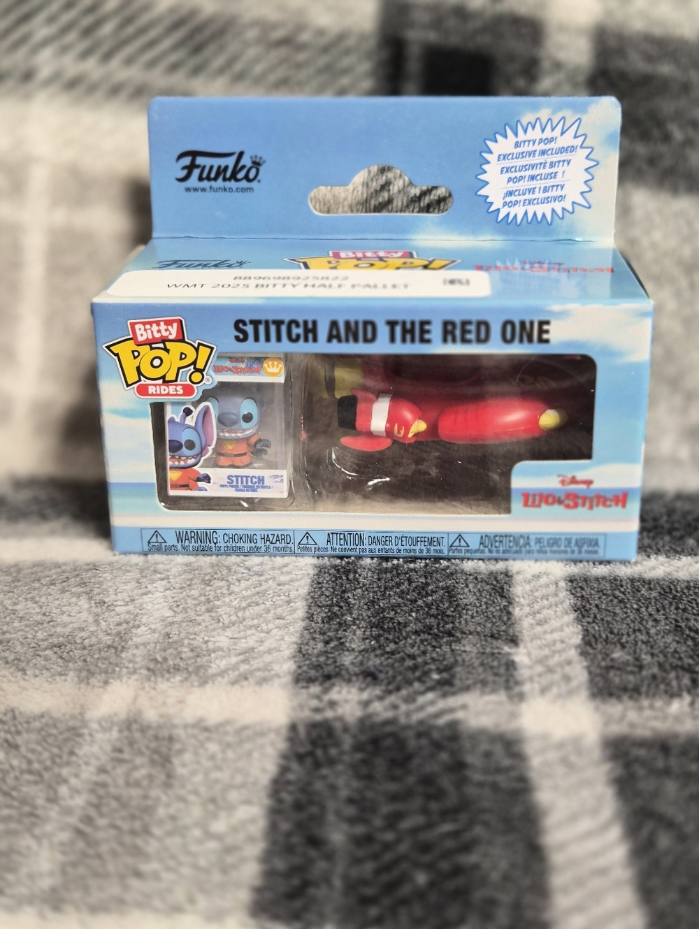Funko Bitty Pop! Rides Stitch with Red Spaceship (Red/Blue)